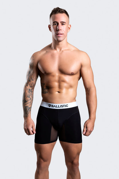 Ballistic Black Mesh Boxer Brief