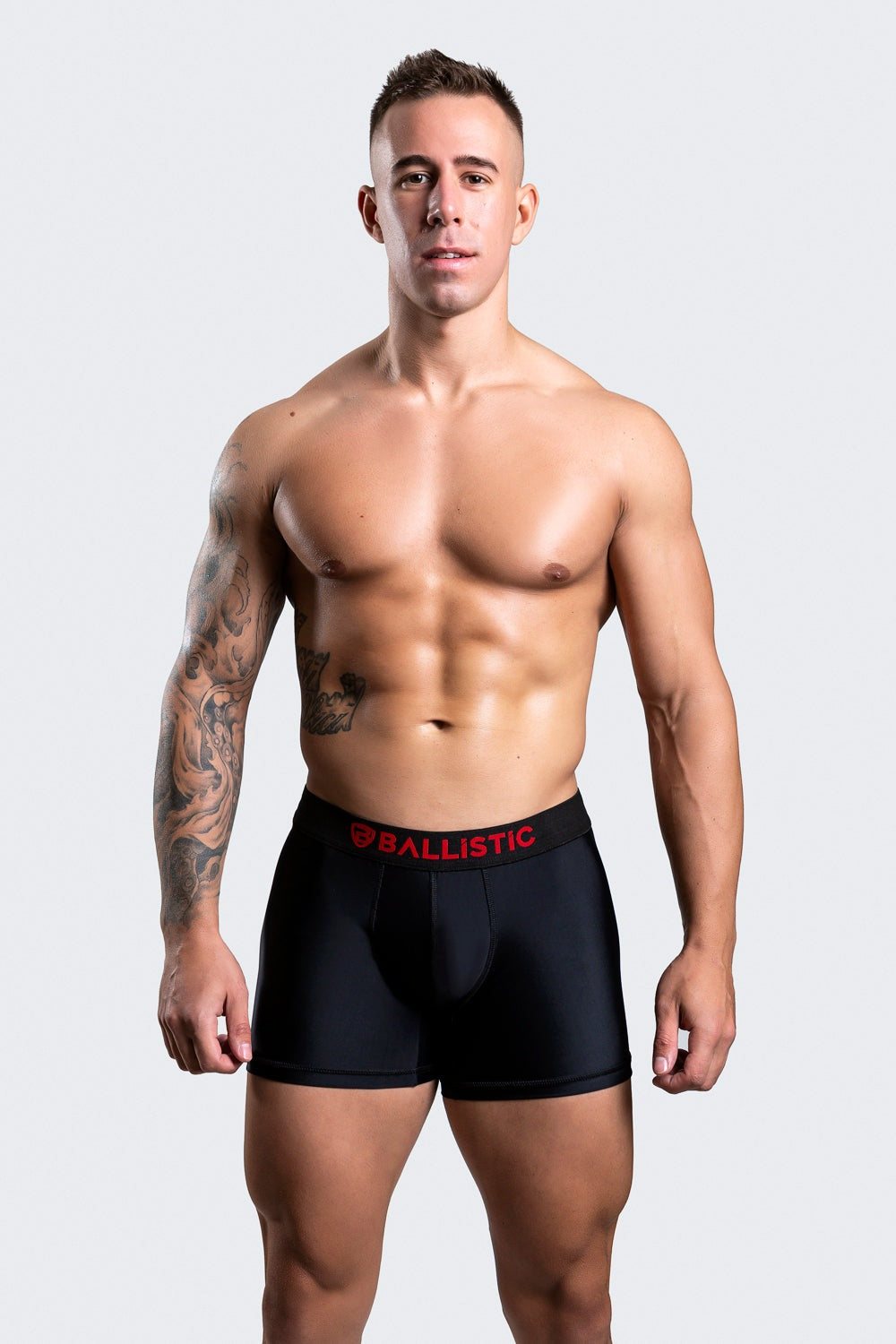 Ballistic Black Lycra Boxer Brief - BALLISTIC MENSWEAR