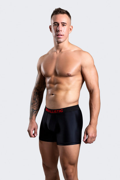 Ballistic Black Lycra Boxer Brief - BALLISTIC MENSWEAR