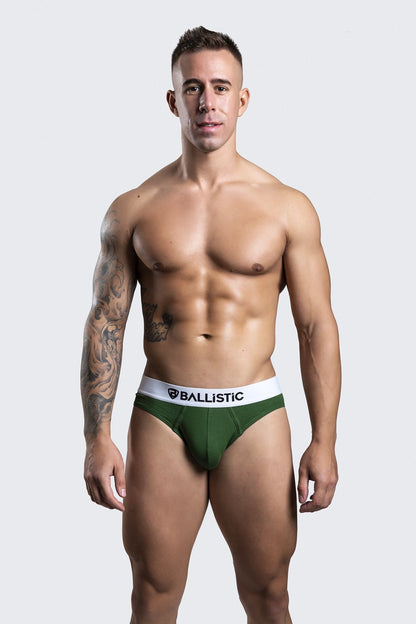 Ballistic Army Green Brief - BALLISTIC MENSWEAR