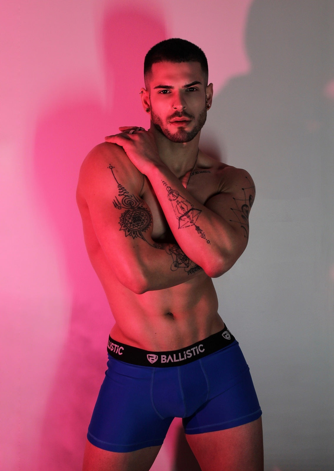 Ballistic Blue Lycra Boxer Brief - BALLISTIC MENSWEAR